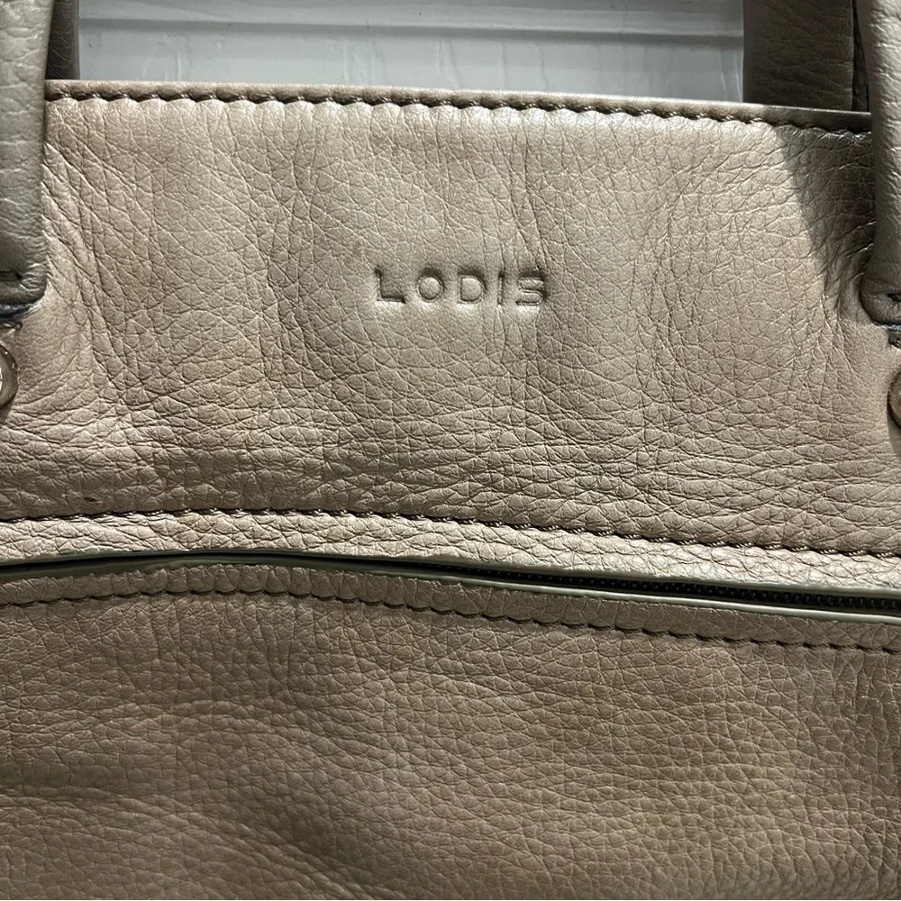 LODIS Laptop Computer Bag Crossbody‎ Brushed Gold Color